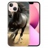 Shangniulu Compatible for iPhone 14 Case, Black Horse Cool Animal Horse iPhone Case Drop Protection Slim Shockproof TPU Case Gift for Men Women