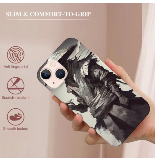 Shangniulu Compatible for iPhone 14 Pro Case, Powerful Japanese Samurai iPhone Case Drop Protection Slim Shockproof TPU Case Gift for Men Women