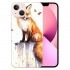 Shangniulu Compatible for iPhone 14 Pro Case, Vintage Cute Funny Fox iPhone Case Drop Protection Slim Shockproof TPU Case Gift for Men Women