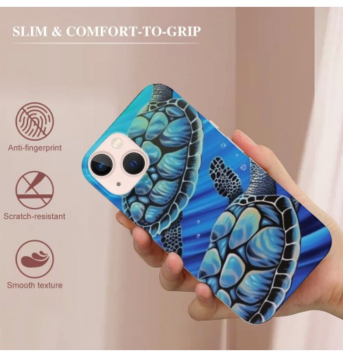 Shangniulu Compatible for iPhone 13 Pro Max Case, Funny Sea Animal Sea Turtle iPhone Case Drop Protection Slim Shockproof TPU Clear Case Gift for Men Women