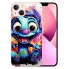 Shangniulu Compatible with iPhone 13 Pro Case Stitch Cartoon Print Crystal Clear Slim Soft TPU Bumper Anti-Scratch Four Corners Cushion Shockproof Protection Hard Back Cover