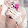 Shangniulu Cute Face Case Girls Women Preppy Aesthetic Cute Face Print Shockproof Protective Case Soft TPU Hard Back Anti-Scratch Cover for iPhone 14