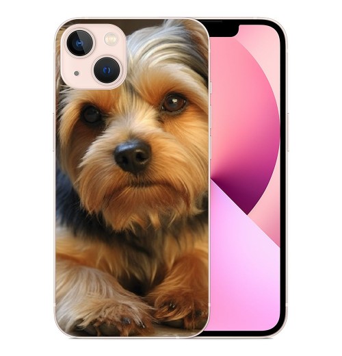 Shangniulu Compatible for iPhone 13 Pro Max Case, Cute Funny Sherena Dog Pet Dog iPhone Case Drop Protection Slim Shockproof TPU Clear Case Gift for Men Women