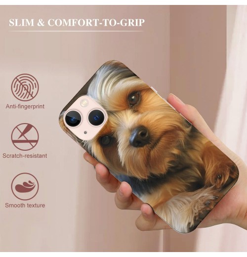 Shangniulu Compatible for iPhone 13 Pro Max Case, Cute Funny Sherena Dog Pet Dog iPhone Case Drop Protection Slim Shockproof TPU Clear Case Gift for Men Women