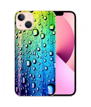 Shangniulu Compatible for iPhone 14 Pro Max Case, Aesthetic Colorful Rainbow Drops iPhone Case Drop Protection Slim Shockproof TPU Case Gift for Men Women