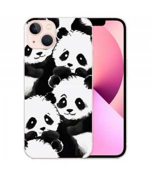 Shangniulu Compatible for iPhone 13 Pro Case, Cute Kawaii Panda Funny Animal iPhone Case Drop Protection Slim Shockproof TPU Clear Case Gift for Men Women