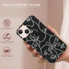 Shangniulu Abstract Art Case Line Face Print Shockproof Protective Cases Soft TPU Hard Back Anti-Scratch Cover