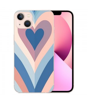 Shangniulu Love Heart Printed Case Girls Women Aesthetic Cute Shockproof Protective Case Soft TPU Hard Back Anti-Scratch Cover