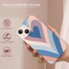 Shangniulu Love Heart Printed Case Girls Women Aesthetic Cute Shockproof Protective Case Soft TPU Hard Back Anti-Scratch Cover