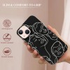 Shangniulu Abstract Art Case Line Face Print Shockproof Protective Cases Soft TPU Hard Back Anti-Scratch Cover