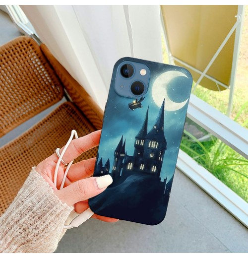 Shangniulu Book Lover Wizard Print iPhone Case Anti Slip and Drop Resistant Case for iPhone 15 Pro Max