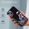 Shangniulu Moon Camping Print iPhone Case Anti Slip and Drop Resistant Case for iPhone 15 Pro Max