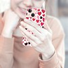 Shangniulu Cute Case Love Heart Print Shockproof Protective Cases Soft TPU Hard Back Anti-Scratch Cover for iPhone 14